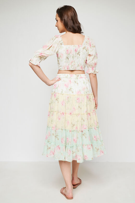 Cream Floral Casual set, Cream, image 5